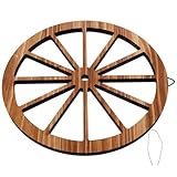 Decorazione murale a forma di carro: con superficie liscia, la decorazione murale a forma di ruota è facile da installare e comoda da pulire, decorazione murale rustica