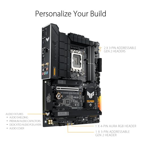 image for ASUS TUF GAMING B760-PLUS WIFI Intel B760 LGA 1700 ATX motherboard, Re