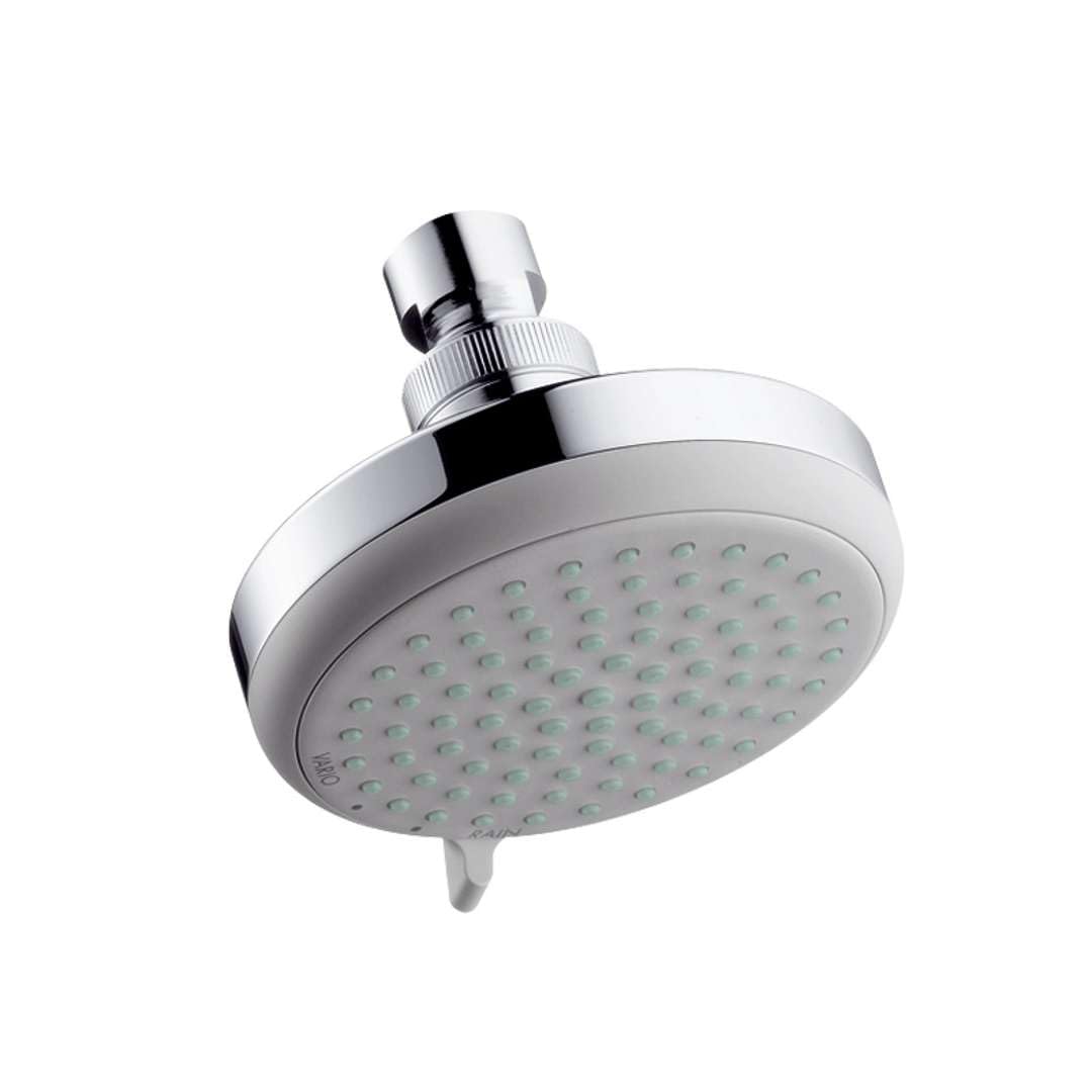 hansgrohe water-saving overhead shower Croma, fixed shower head (EcoSmart) 100mm, rainfall shower head with 1 spray, chrome, 28462000