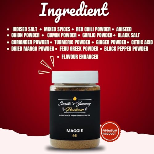Image of Savita's Yummy Parlour Maggie Masala - 100g | Homemade Premium Instant Noodle Seasoning | Authentic Spice Blend for Rich Flavor
