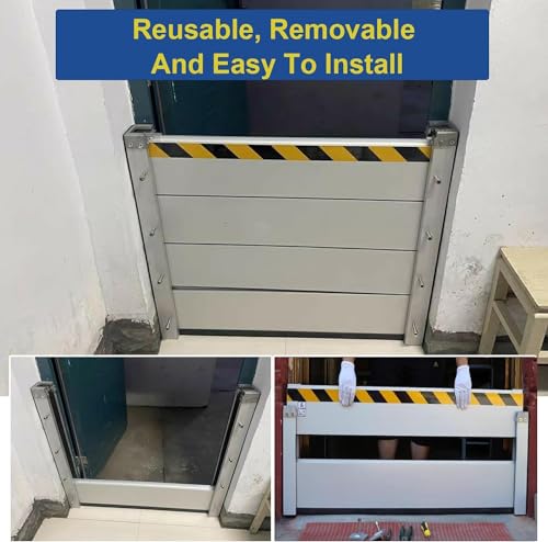 Barrera de protección contra inundaciones de aluminio para puertas 6