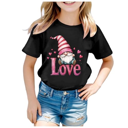 T Shirts Kinder Mädchen Kurzarm Rundhals 3-13 Jahre Mädchen...