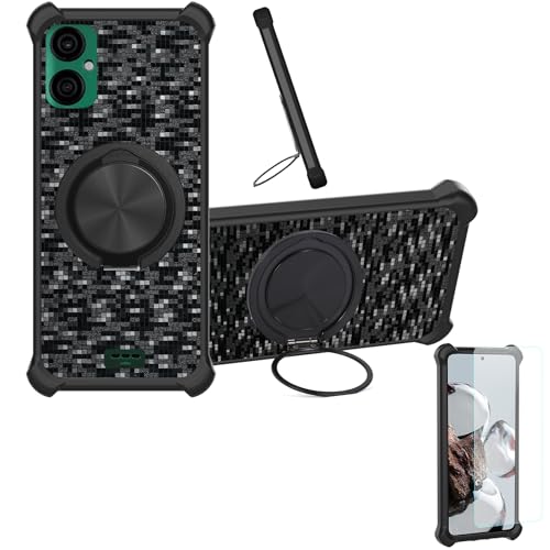 �Ή� Sky Devices Elite 6 Pro �P�[�X Phone Case [1�� 9H+�d�x���� �K���X�t�B����][360°��]���X�^���h�A�}�O�l�b�g��]CX-11-HEI