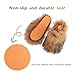 GOKTOW Women Fluffy Furry Slipper - Warm Faux Fur Slides, Non-Slip, Indoor Use, Soft Plush Slip-On House Shoes