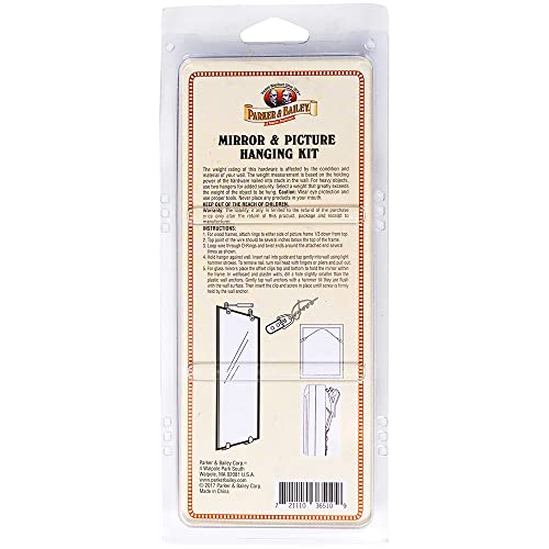 Image of Parker & Bailey 28 Pieces Picture Hanging Kit - Heavy Duty Picture Hanging Kit Hardware Wire Nails Clips Hooks for Hanging Picture Frames Collage Decor Wall Hanging Kit Easy Tools Picture Hanger