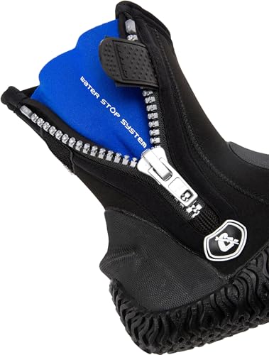 Cressi Unisex-Adult Korsor Semi-Rigid Sole Boots 3mm Stiefel mit halbstarrer Sohle zum Tauchen, Schwarz, S