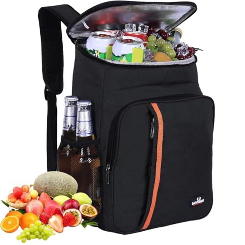 Mochila Térmica para 25/30 Latas, Mochila para Almoço, Bolsa Térmica à Prova de Vazamentos para Prai