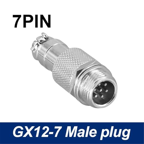 Conector circular GX12 de 7 pines macho con rosca de 12 mm tipo RS765 2