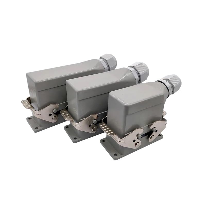 Heavy Duty Connectors HDC-HE-010-1/2/3/4 F/M 10pin 16A Screw Connection Industrial Rectangular Aviation Connector Plug(Hdc-he-010-1)