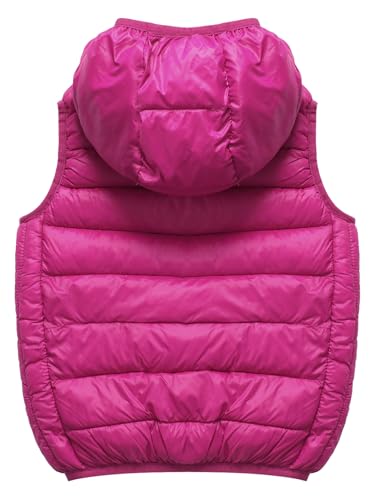 Boys and Girls Winter Hooded Vest Kids Puffer Down Zip Up Jacket Coat Warm Sleeveless Outwear Gilet4