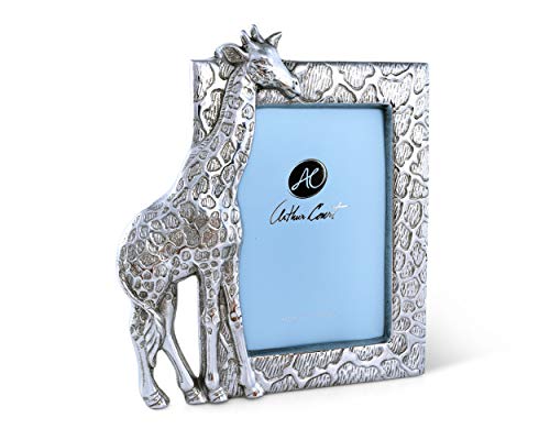 Arthur Court Designs Aluminum 4X6 Giraffe Picture Frame #TOP11