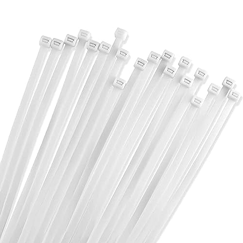 Zip Ties Assorted Sizes 400 Pack 4/6/8/12 Inch Cable Ties Heavy Duty Plastic Wire Ties UV Resistant Zipties Black Small Zip Tie Wraps Assortment Cord Management for Home, Office, Gardening
