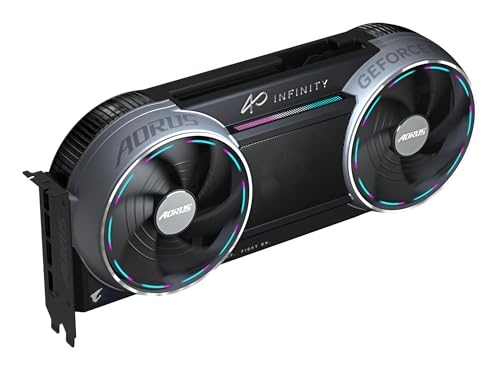 GIGABYTE AORUS GeForce RTX 5090 Infinity 32G Carte Graphique – 32GB GDDR7, 512-bit, PCI-E 5.0, fréquence cœur 2730 MHz, 3 × DP 2.1b, 1 × HDMI 2.1b, DLSS 4, GV-N5090AORUS IF-32GD