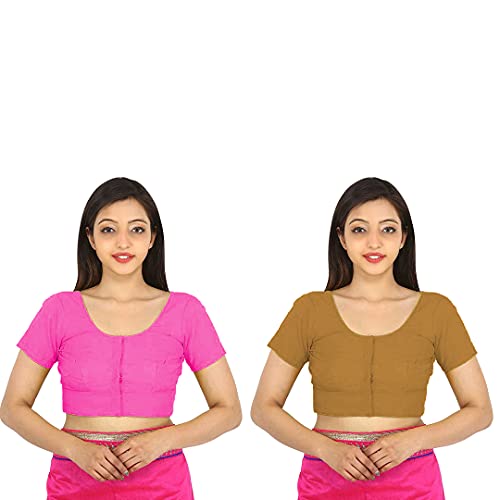 Image of Namita Women's Rubia Cotton Solid Half Sleeve Blouse