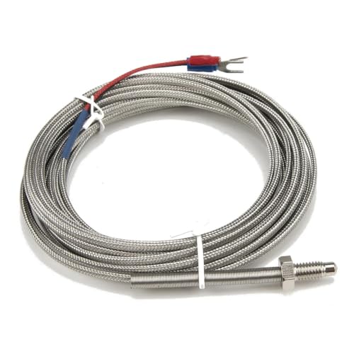 Sensor termopar K M6 con cable detector de metal de 5 metros 2