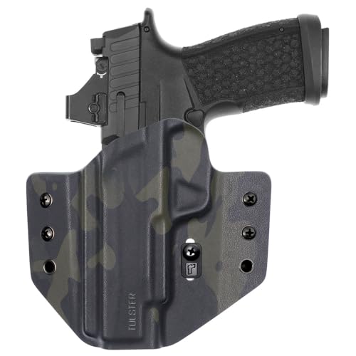 Tulster OWB Contour Holster in Left Hand fits: Sig Sauer P365 Fuse | Optic Compatible Outside The Waistband Concealed Carry Kydex Holster - Tulster