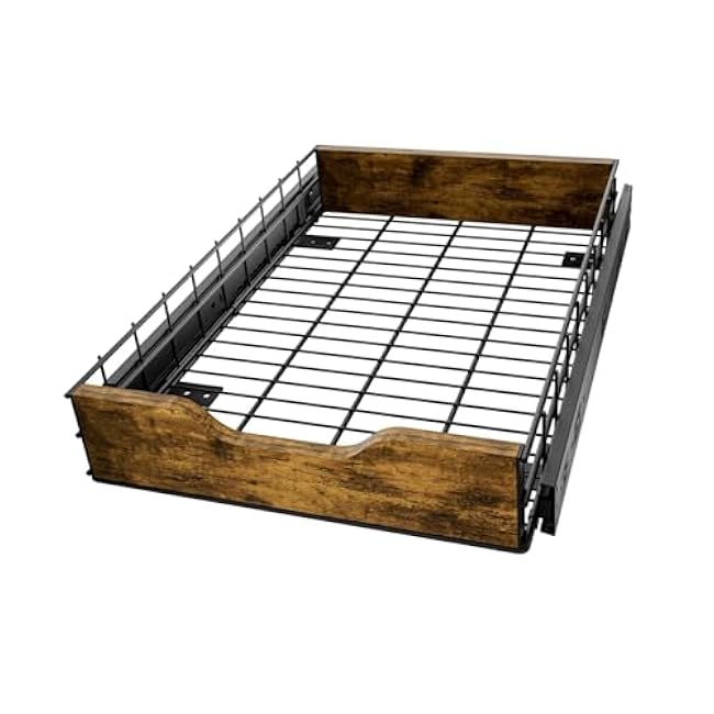 Pull Out Cabinet Organizer Sliding Shelf Organizer, Space Saving Pantry Shelf Organizer Drawer Cabinet Storage Bin for Home