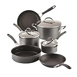 Circulon A1 Series with ScratchDefense Technology Nonstick Induction Cookware/Pots and Pans Set, 9 Piece, Graphite
