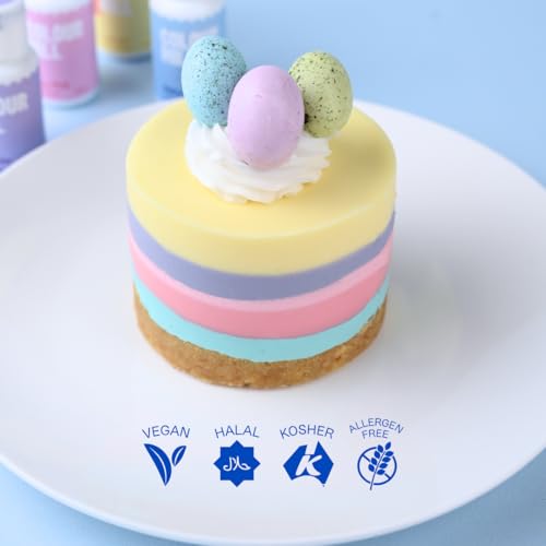 Image of Colour Mill Oil Blend Food Coloring, Pastel Pack (Easter Set) - 20 Milliliters Each of 6 Colors: Baby Blue, Baby Pink, Lavender, Lemon, Mint & Peach