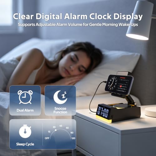 Image of Wireless Induction Speaker with Phone Stand, Birthday Gifts for Men Women