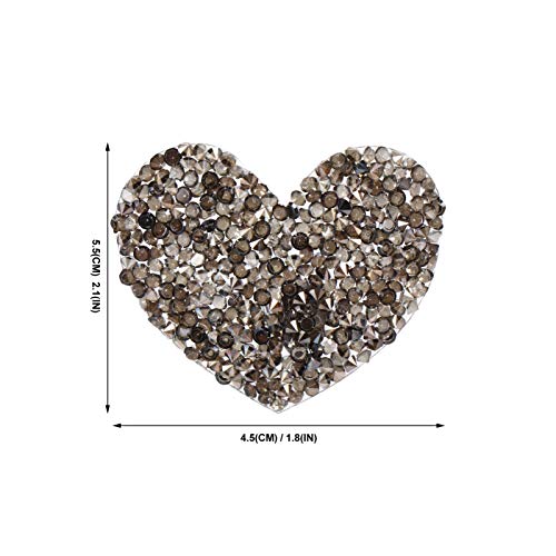 VICASKY 24 Peças Acessórios Cinza Buraco de Costura Natal Re para Traje Cinza Remendo Vestuário Cami