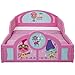 Trolls World Tour Plastic Sleep and Play Toddler Bed with Attached Guardrails by Delta Children