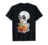 Kawaii Japanese Anime Skeleton Halloween Ramen Food Lovers T-Shirt
