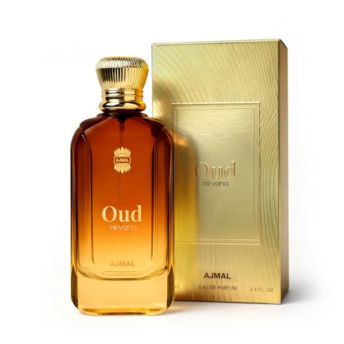Image of Ajmal | Oud Nirvana - 100 ml | Unisex Eau De Parfum | Premium Perfume | Scent Spray | Long Lasting Perfume for Men & Women | Woody Oud, Smoky & Amber | Gift for Men & Women