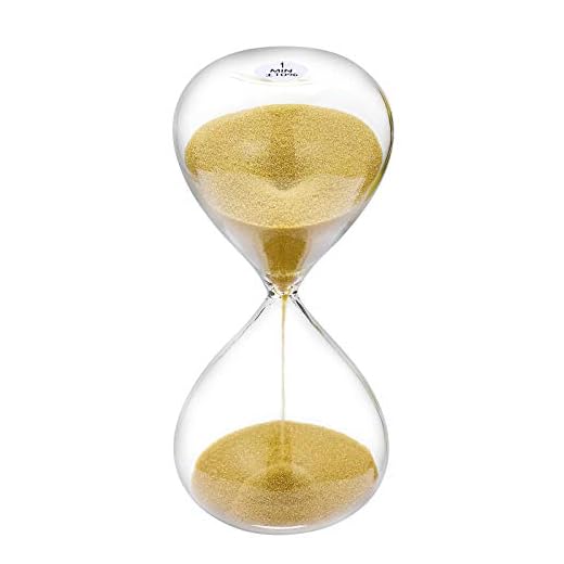 SuLiao Sand Timer 1 Minute Hourglass, Gold Sand Watch 1 Min, 5.1 Inch Sand Clock one Minute, Hour Glass Sandglass for Kids, Classroom, Home, Desk, Office Decoration