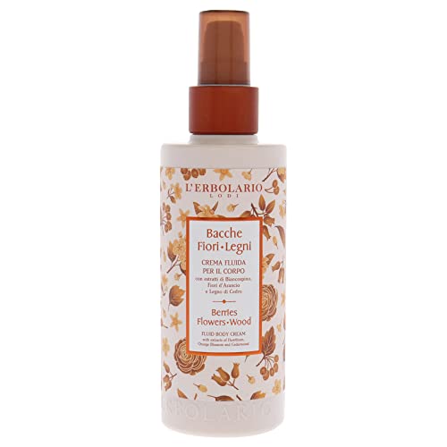 Crema fluida L'Erbolario Legni loción corporal hidratante con blancoespino y cedro 200ml 2