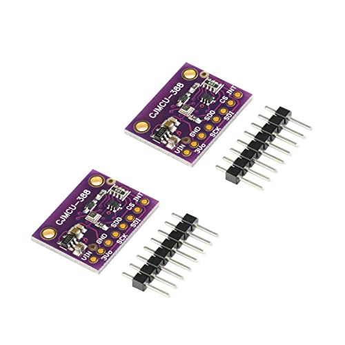 Jessinie 2Pcs Bmp388 Digital Temperature Detector Module Atmospheric Air Pressure Sensor Module 24Bit Cjmcu-388 Low Noise Pressure Sensor I2C Spi For Diy Smart Home #TOP10
