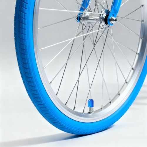 Image of Outus 20 Pcs Tire Valve Stem Caps Car Tire Caps Plastic Universal Black Valve Stem Covers for Bike Bicycle Cars SUV Trucks Motorcycles(Blue)