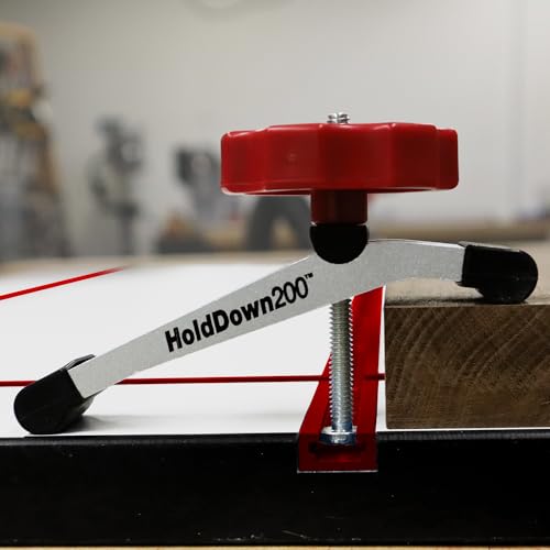 Image of Milescraft 4036 Hold Down 200 2 Pack T-Track Hold Down Clamp. 5-1 /4 inch L x 1-1 /4 inch W, Anodized Heavy Duty T Track Clamps for Woodworking
