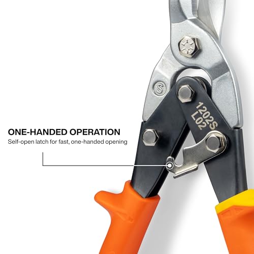 Image of Klein Tools 1202S Metal Shears, Aviation Snips, Straight Cut