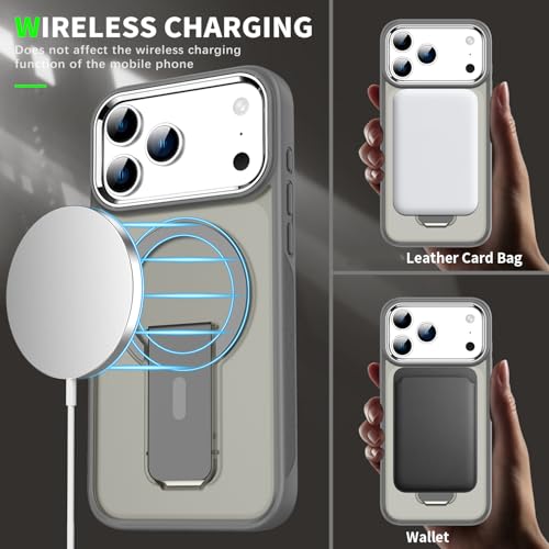 Coque iPhone 17 Pro Max transparente mate antichoc et magnétique