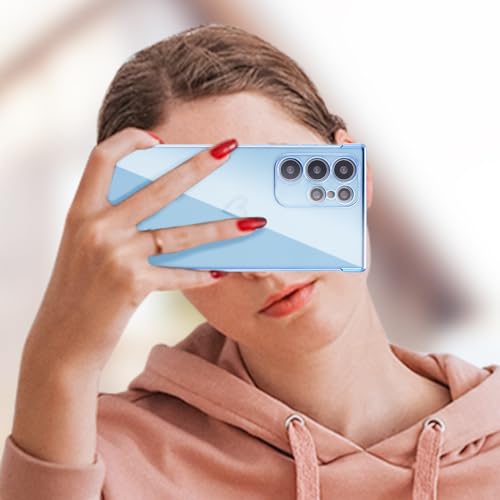 Coque Galaxy S22 Ultra anti-rayure bleue avec protection caméra intégrée