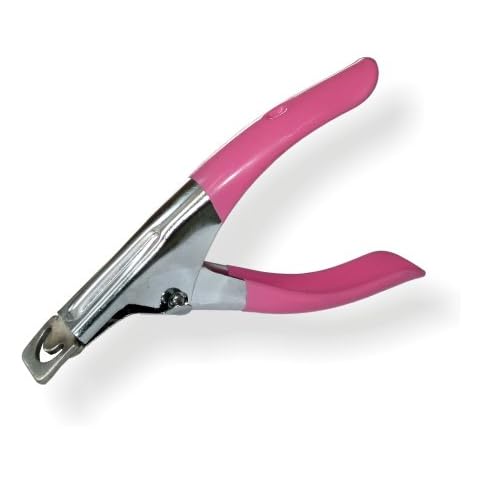 NAILFUN Profi Tipcutter Rosa Griff Nagelcutter in Metallausführung - zum kürzen - schneiden von Tips bzw. künstlichen Nägeln Cover