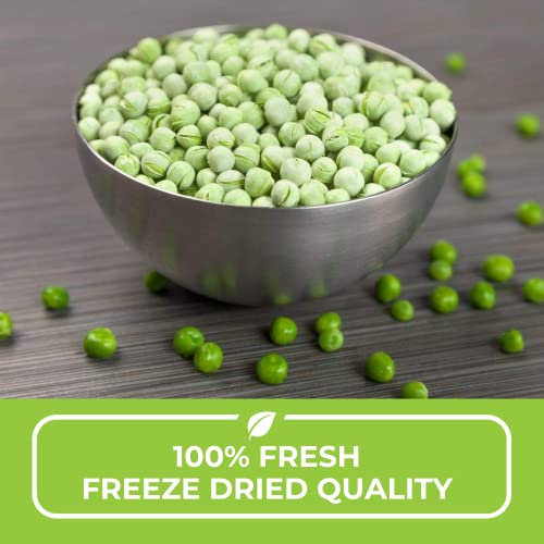 Nutristore Freeze Dried Green Peas | Vegetables For Healthy Snack Or Long Term Storage | Emergency Survival Canned Food Supply | Bulk #10 Can Veggies | 25 Year Shelf Life | 20 Servings, 18.3 Oz #TOP2