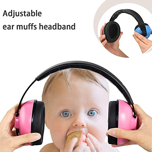 Kids Ear Protection Noise Cancelling Headphones Baby Ear Defenders Adjustable Hearing Protection Earmuffs Safety Earmuffs Noise Reduction for 0-3 Children Sleeping Airplane - Image 2