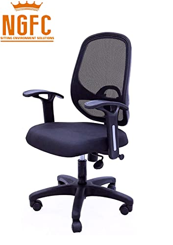 Image of NGFC Ergonomic Mesh Task Chair - Adjustable Height and Tilt Office Chair with Lumbar Support and Armrests