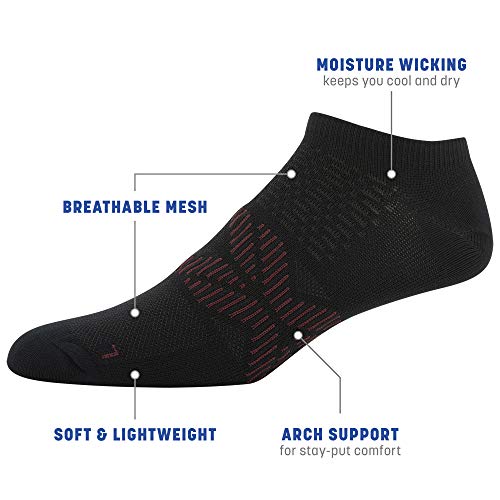 Gildan Men's Flat Knit No Show Socks2