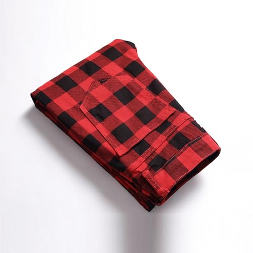 Men's Casual Slim Fit Printed Jeans Stretch Straight Leg Denim Pants Fashion Skinny Biker Jeans3