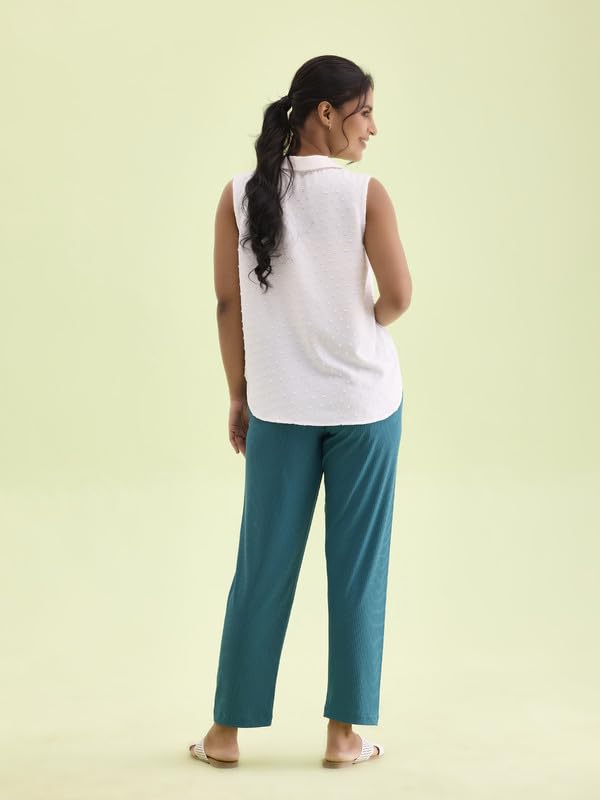 Image of GO Colors Women Rib Pant