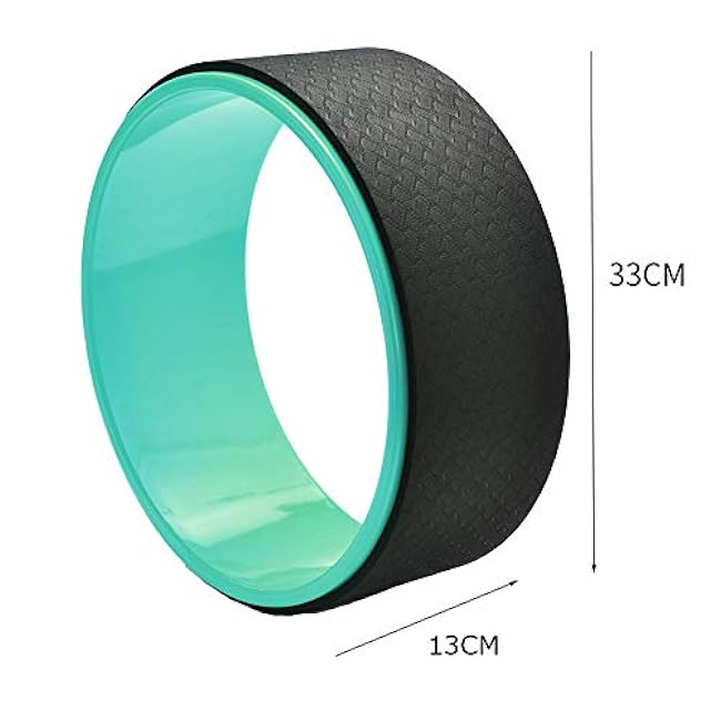 NGT Yoga Wheel 13 inch Yoga Wheel for Back Pain Strongest and Most Comfortable Dharma Yoga Prop Wheel with Free Yoga Bands