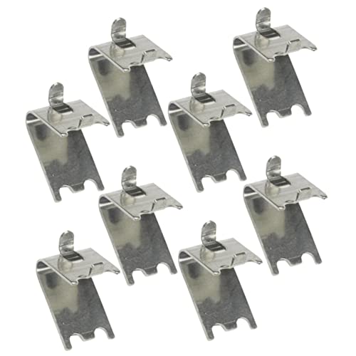 EXHUMKY 8 piezas Clips de Soporte para Estantes de Refrigerador de Ganchos Inoxidable para Congelador Accesorios de Instalación y Uso
