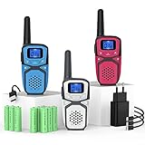 [Friendly Design] - Walkie-Talkies unterstützen das PTT-Drücken, um zu sprechen und die sprachaktivierung (VOX) zu sprechen, die funktion für anrufton und tastatursperre, 8 kanäle.