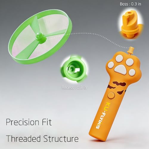 PDVMWPJ 20Pcs Cat Toy Flying Discs, Interactive Cat Fetch Toy for Indoor Cats, Chasing Hunting Training Toys for Kittens & Adult Cats（20Pcs） - Thumbnail 2