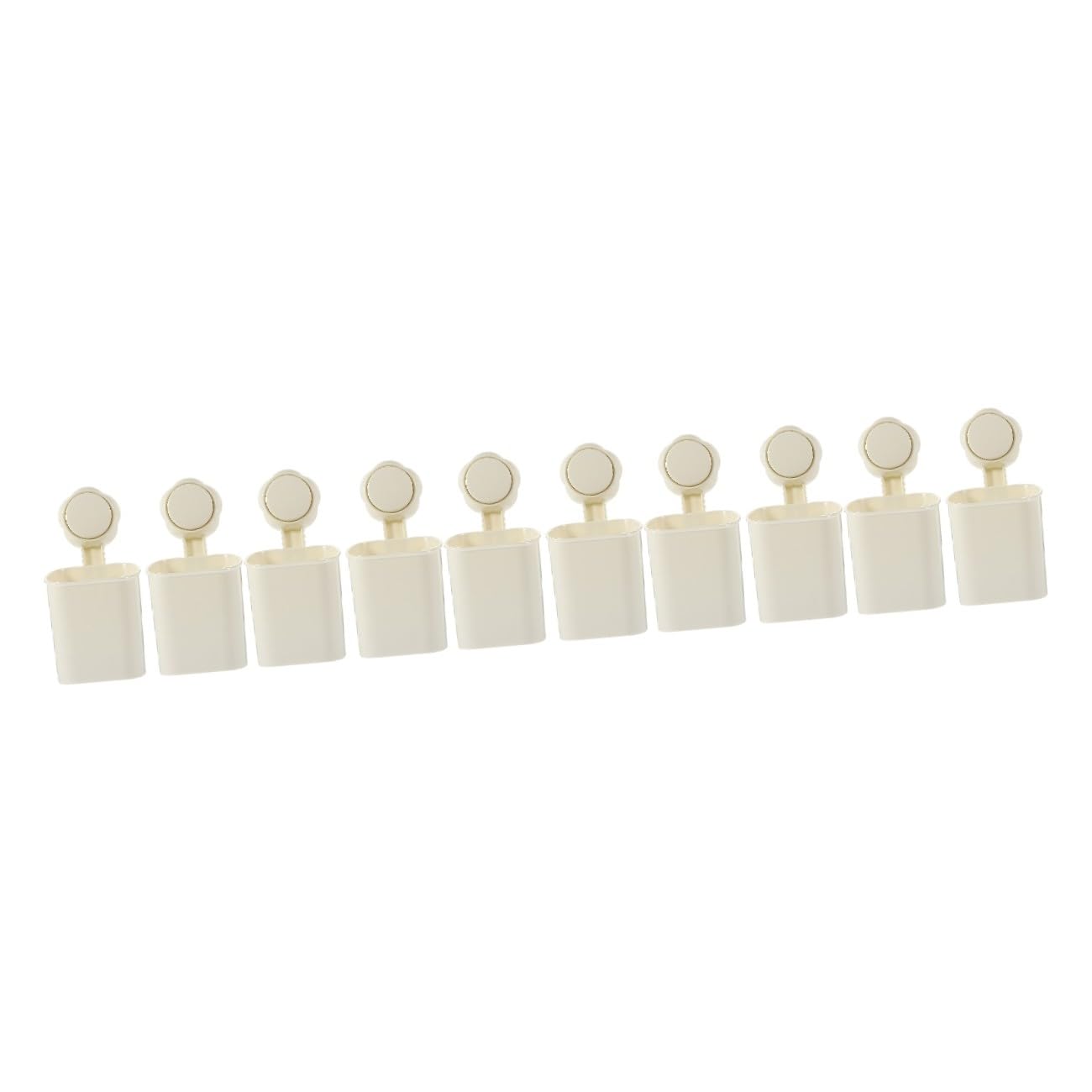 Cabilock Organizador De Cepillos De Dientes De Pared con Ventosa Estante De Baño Sin Taladros Soporte para Pasta De Dientes Y Accesorios De Cocina Instalación Y De 2 Piezas X 5
