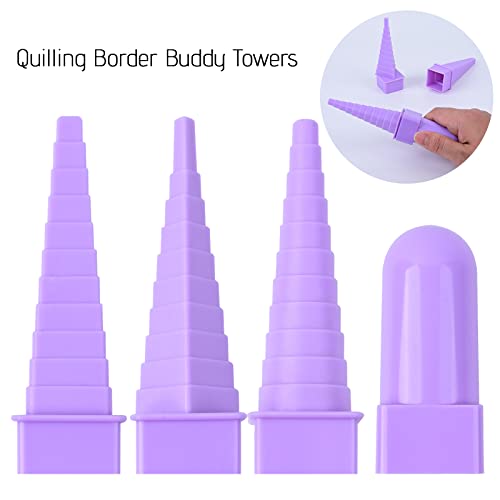 Yurroad ZD35 Quilling Paper Set With 900Pcs 5Mm Quilling Paper Strips Filigree Paper Tool Kit And Quilling Board Slotted Pen Curling Coach Crimper thumb #6