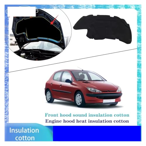 Tapis insonorisation capot Peugeot 308 isolation thermique moteur 2013 - 8